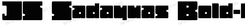 JS Sadayuas Bold字体转换